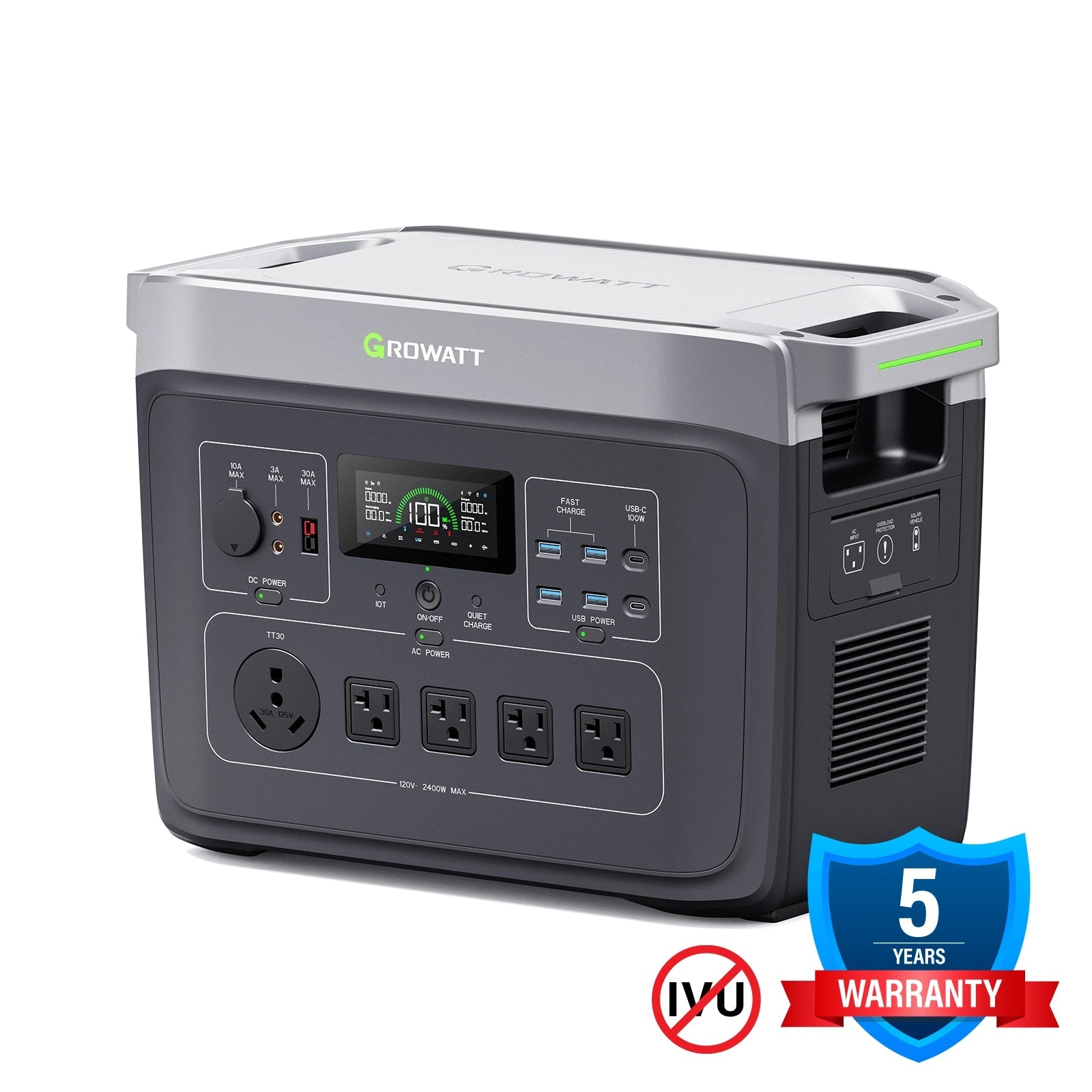 Growatt Infinity 2000 Pro — vista angular